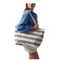Natural-Grey - Back - Westford Mill Nautical Beach Bag
