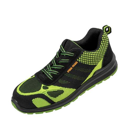 Neon Green-Black - Front - Result Work-Guard Mens Hicks Safety Trainers