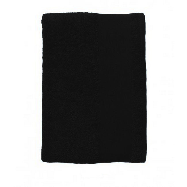 Black - Back - SOLS Island 100 Bath Sheet - Towel (100 X 150cm)