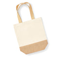 Natural - Back - Westford Mill Jute Base Canvas Shopper