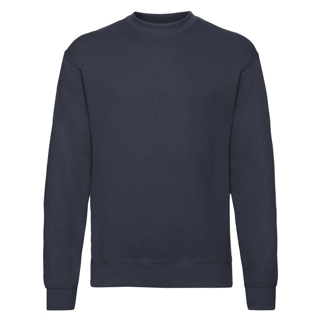 Dark Navy - Front - Fruit Of The Loom Mens Classic Drop Shoulder Sweatshirt