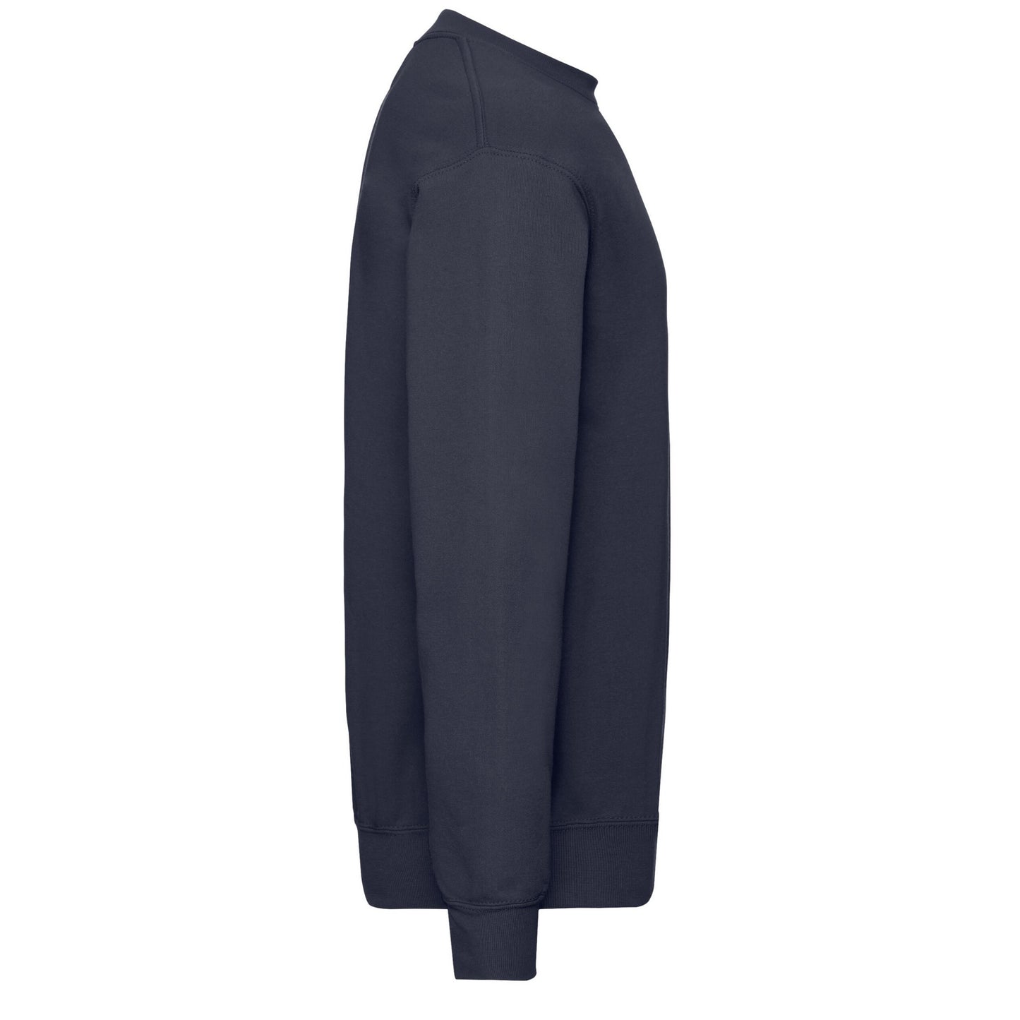 Deep Navy - Side - Fruit Of The Loom Mens Classic Drop Shoulder Sweatshirt