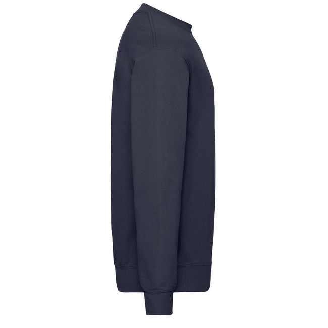 Deep Navy - Side - Fruit Of The Loom Mens Classic Drop Shoulder Sweatshirt