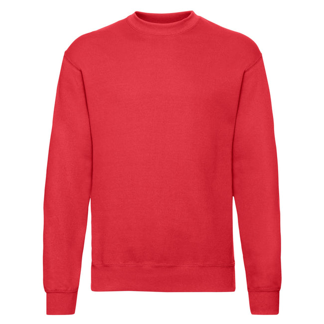 Red - Front - Fruit Of The Loom Mens Classic Drop Shoulder Sweatshirt