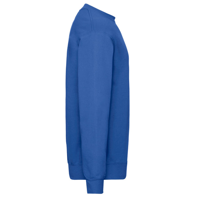 Royal Blue - Side - Fruit Of The Loom Mens Classic Drop Shoulder Sweatshirt