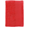 Red - Back - SOLS Island Guest Towel (30 X 50cm)