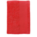 Red - Back - SOLS Island Guest Towel (30 X 50cm)