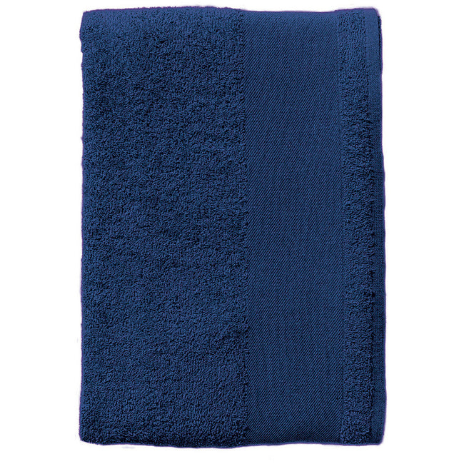 French Navy - Back - SOLS Island Guest Towel (30 X 50cm)