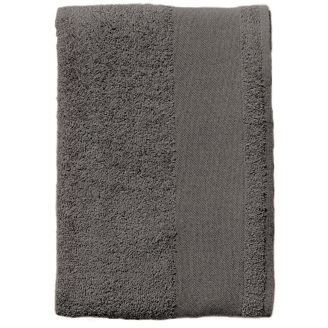 Dark Grey - Back - SOLS Island Guest Towel (30 X 50cm)