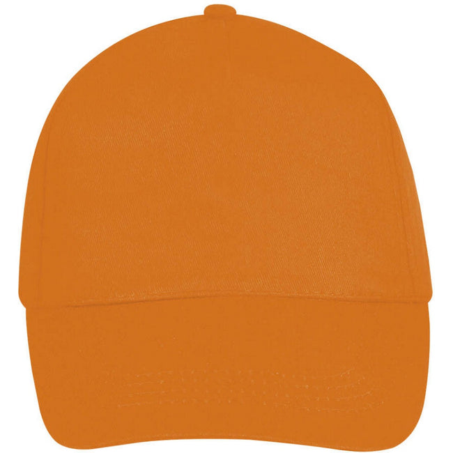 Orange - Lifestyle - SOLS Unisex Buzz 5 Panel Baseball Cap