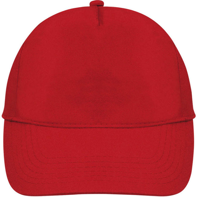 Red - Lifestyle - SOLS Unisex Buzz 5 Panel Baseball Cap