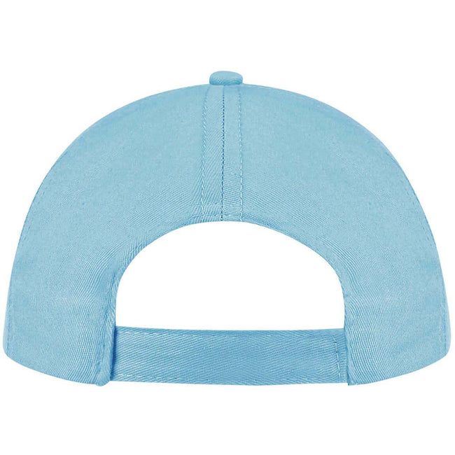 Atoll Blue - Side - SOLS Unisex Buzz 5 Panel Baseball Cap