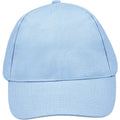 Sky Blue - Lifestyle - SOLS Unisex Buzz 5 Panel Baseball Cap