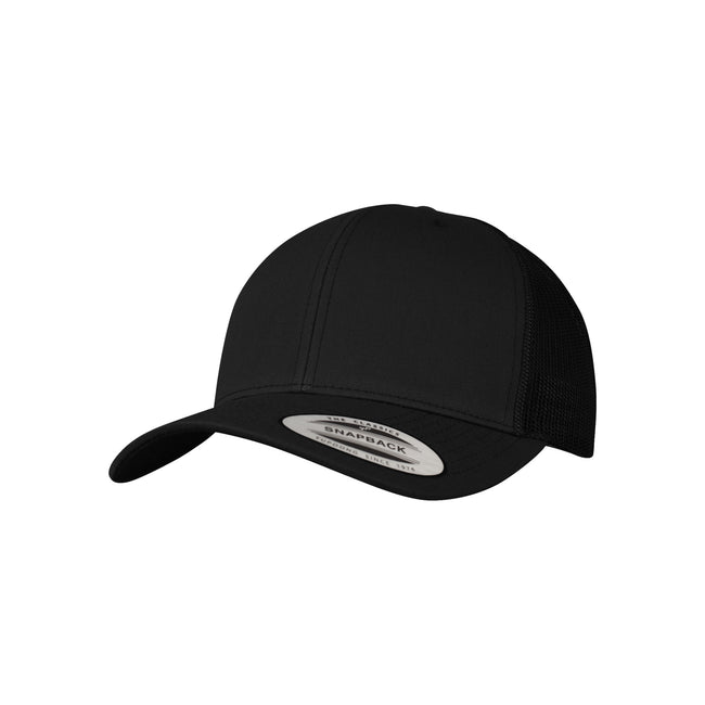 Black - Front - Flexfit Unisex Retro Trucker Cap