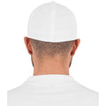 White - Side - Flexfit Unisex 5 Panel Cap