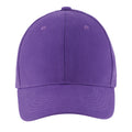 Dark Purple - Back - SOLS Unisex Buffalo 6 Panel Baseball Cap