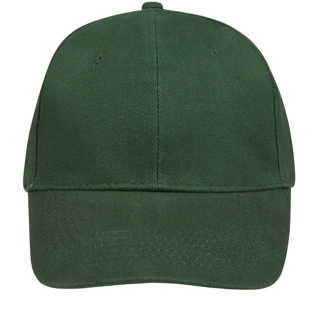 Bottle Green - Back - SOLS Unisex Buffalo 6 Panel Baseball Cap