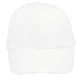 White - Back - SOLS Unisex Buffalo 6 Panel Baseball Cap