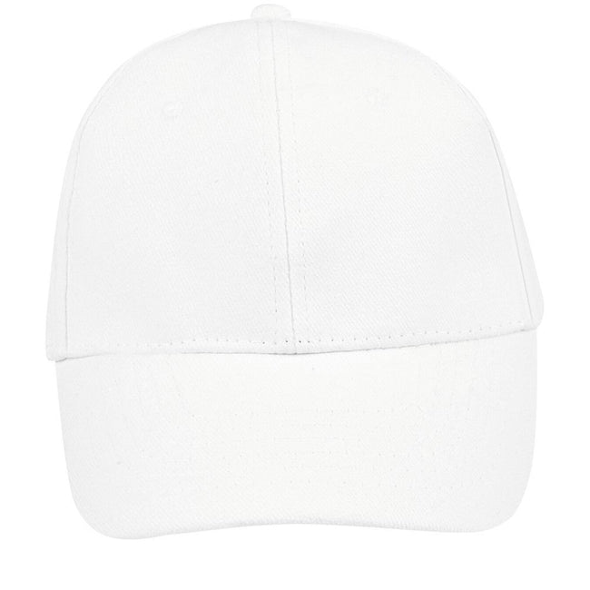 White - Back - SOLS Unisex Buffalo 6 Panel Baseball Cap