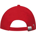 Red-White - Back - SOLS Unisex Buffalo 6 Panel Baseball Cap