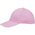 Flash Pink-White - Side - SOLS Unisex Buffalo 6 Panel Baseball Cap