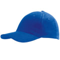 Royal Blue - Front - SOLS Unisex Buffalo 6 Panel Baseball Cap