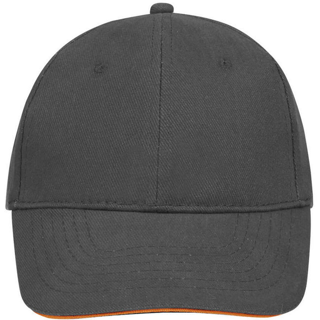 Grey-Orange - Lifestyle - SOLS Unisex Buffalo 6 Panel Baseball Cap