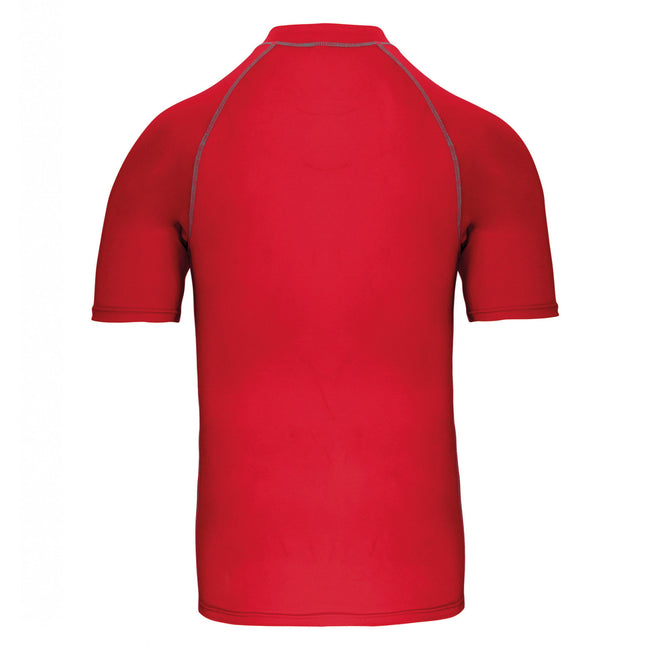 Sporty Red - Back - Proact Childrens-Kids Surf T-Shirt