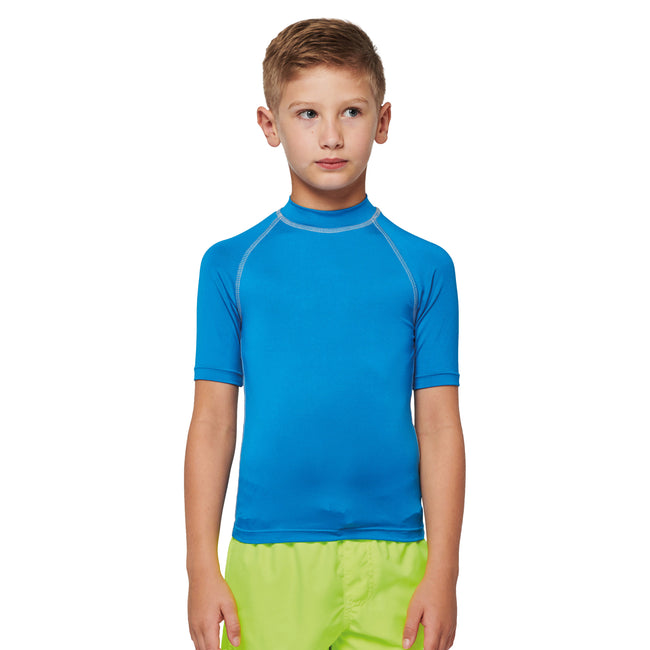 Aqua - Back - Proact Childrens-Kids Surf T-Shirt