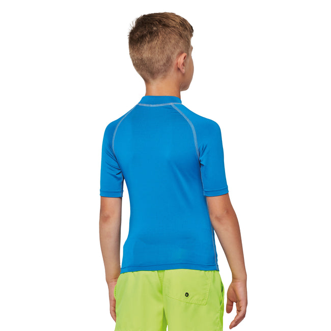 Aqua - Side - Proact Childrens-Kids Surf T-Shirt