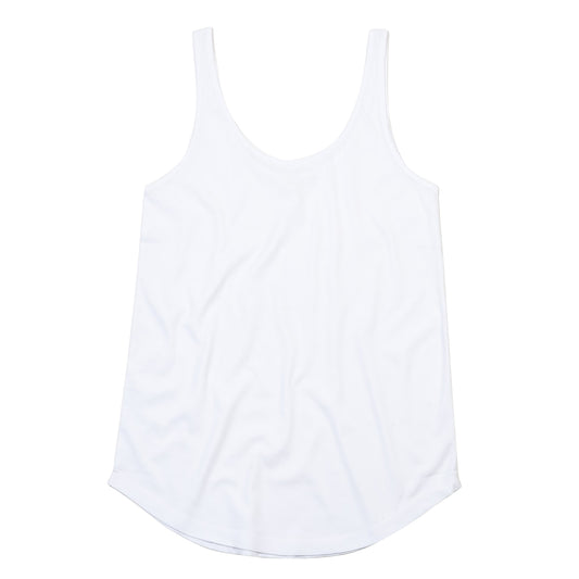 White - Front - Mantis Womens-Ladies Loose Fit Vest