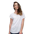 White - Side - Mantis Womens-Ladies Loose Fit T-Shirt