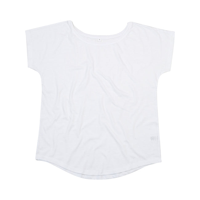 White - Front - Mantis Womens-Ladies Loose Fit T-Shirt