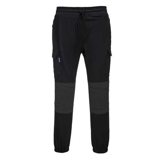 Black - Front - Portwest Adults Unisex KX3 Flexi Trousers