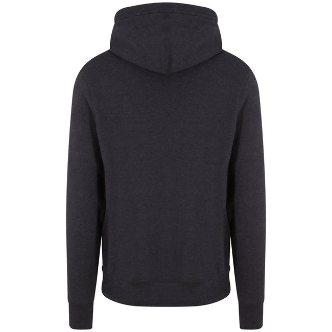 Black Smoke - Back - AWDis Adults Unisex Cross Neck Hoodie