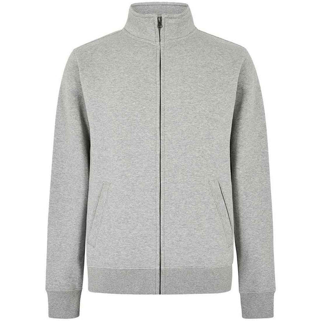 Heather Grey - Front - Kustom Adults Unisex Kit Sweat Jacket