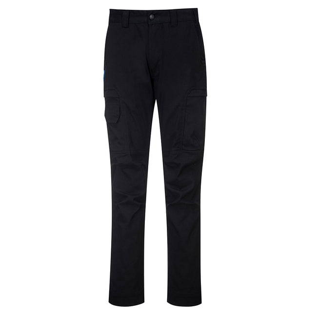 Black - Front - Portwest Adults Unisex KX3 Cargo Trousers