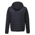 Grey Marl-Black - Back - Portwest Adults Unisex KX3 Baffle Padded Jacket