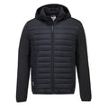 Grey Marl-Black - Front - Portwest Adults Unisex KX3 Baffle Padded Jacket