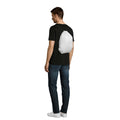 White - Back - SOLS Urban Gymsac Drawstring Bag