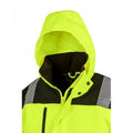 Fluorescent Yellow-Black - Side - Result Adults Unisex Safe-Guard Safety Soft Shell Jacket