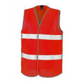 Red - Front - Result Adults Unisex Core Enhanced Vis Vest