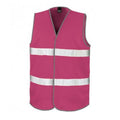 Raspberry - Front - Result Adults Unisex Core Enhanced Vis Vest