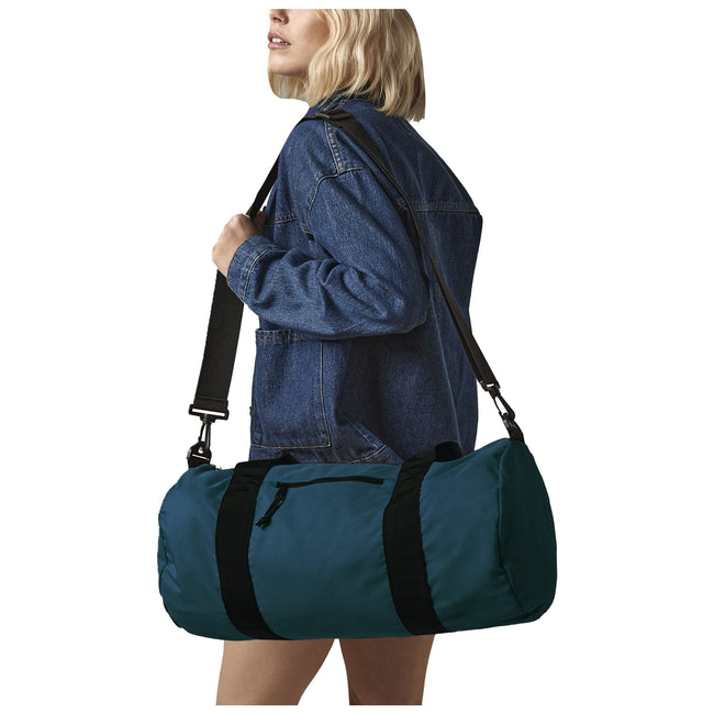 Petrol - Back - BagBase Recycled Barrel Bag
