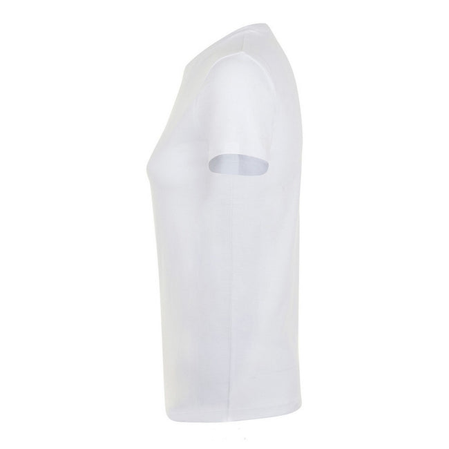 White - Side - SOLS Womens-Ladies Regent Short Sleeve T-Shirt