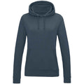 Airforce Blue - Front - AWDis Womens-Ladies Girlie College Hoodie