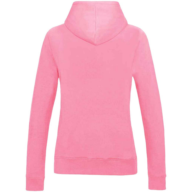 Candyfloss Pink - Back - AWDis Womens-Ladies Girlie College Hoodie