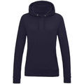 New French Navy - Front - AWDis Womens-Ladies Girlie College Hoodie