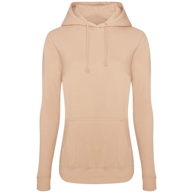 Cream - Front - AWDis Womens-Ladies Girlie College Hoodie
