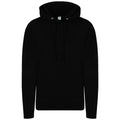 Deep Black - Front - AWDis Womens-Ladies Girlie College Hoodie